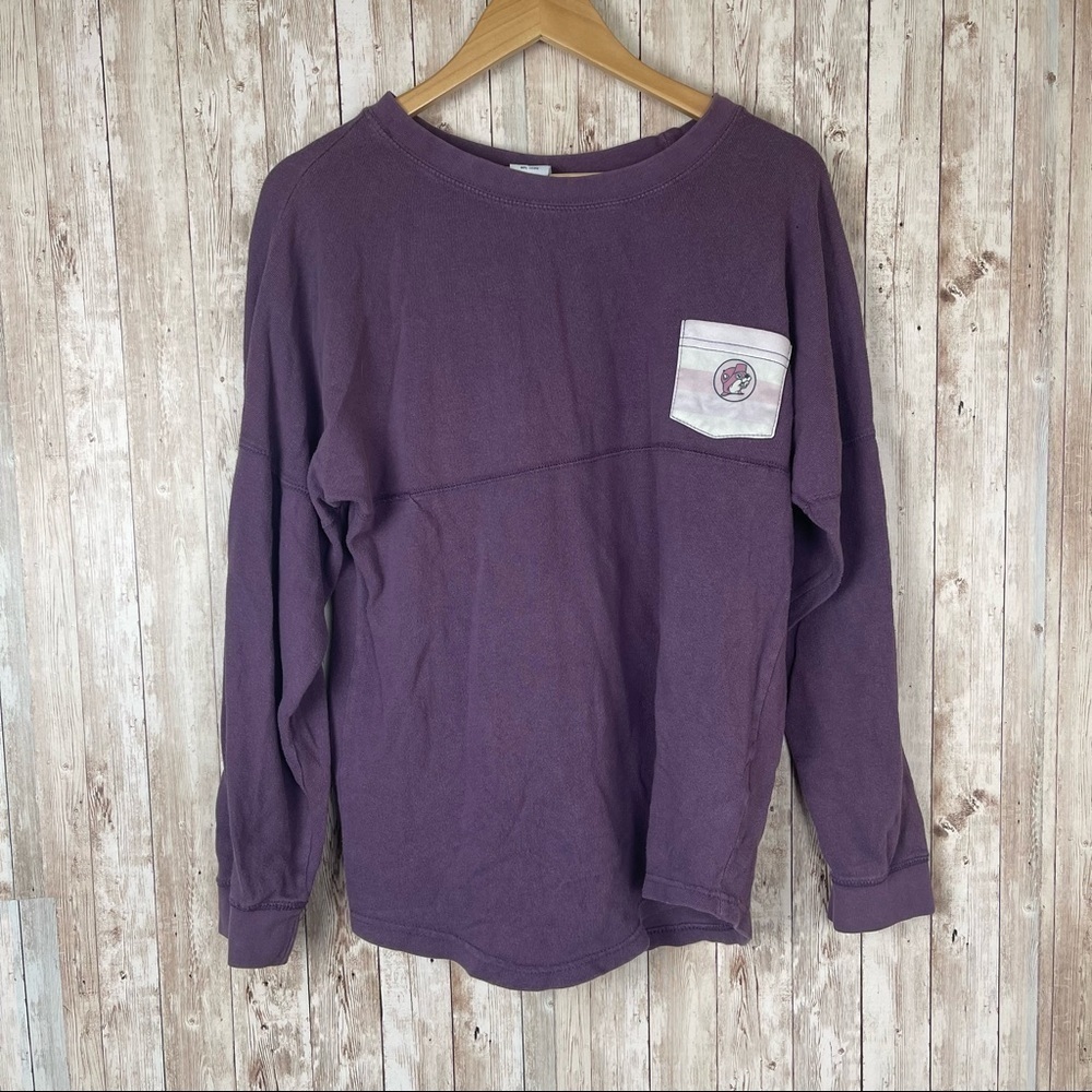 Buc-ees Purple the‎ Fun Store Long sleeve T shirt